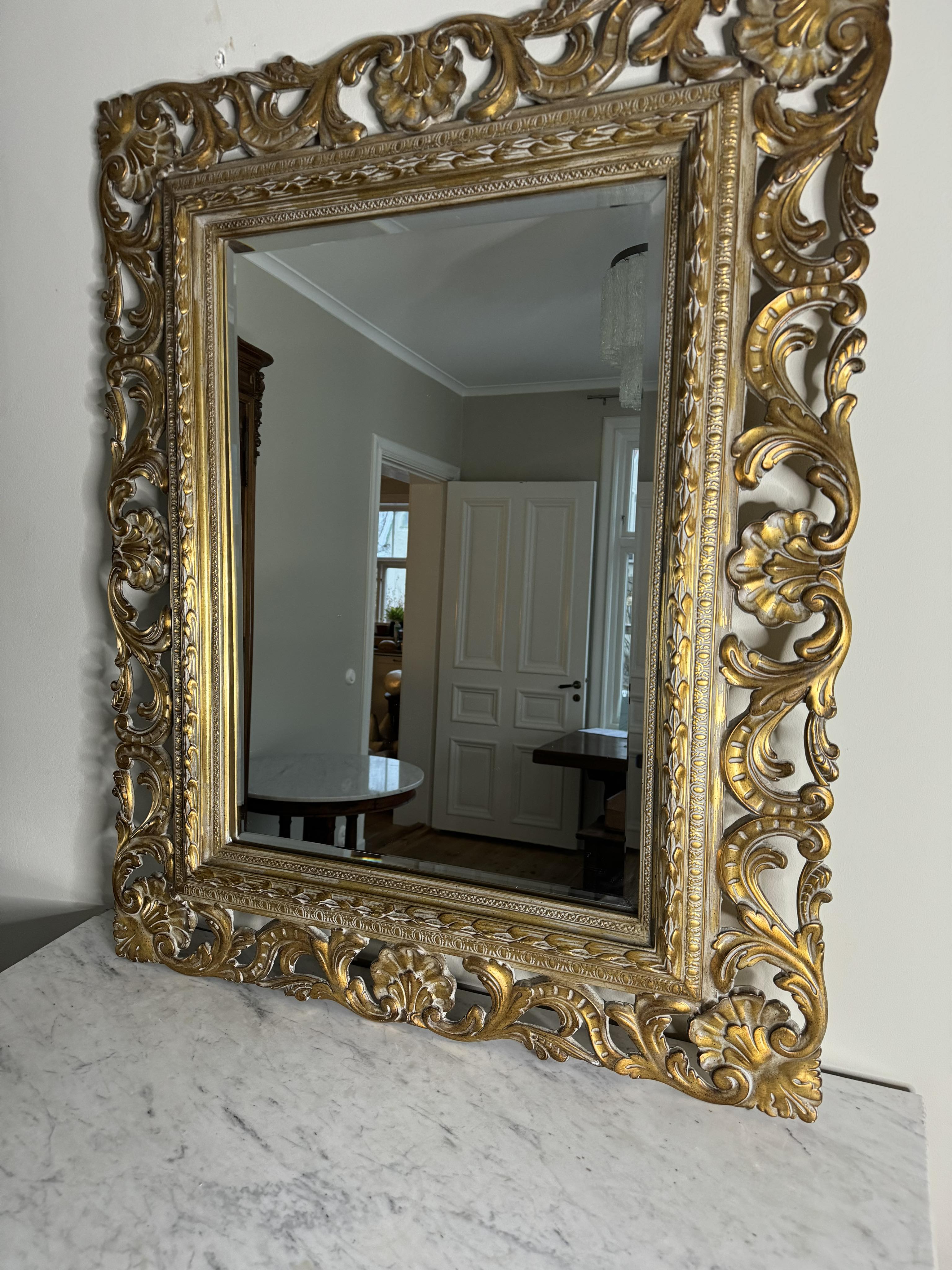 Big golden mirror