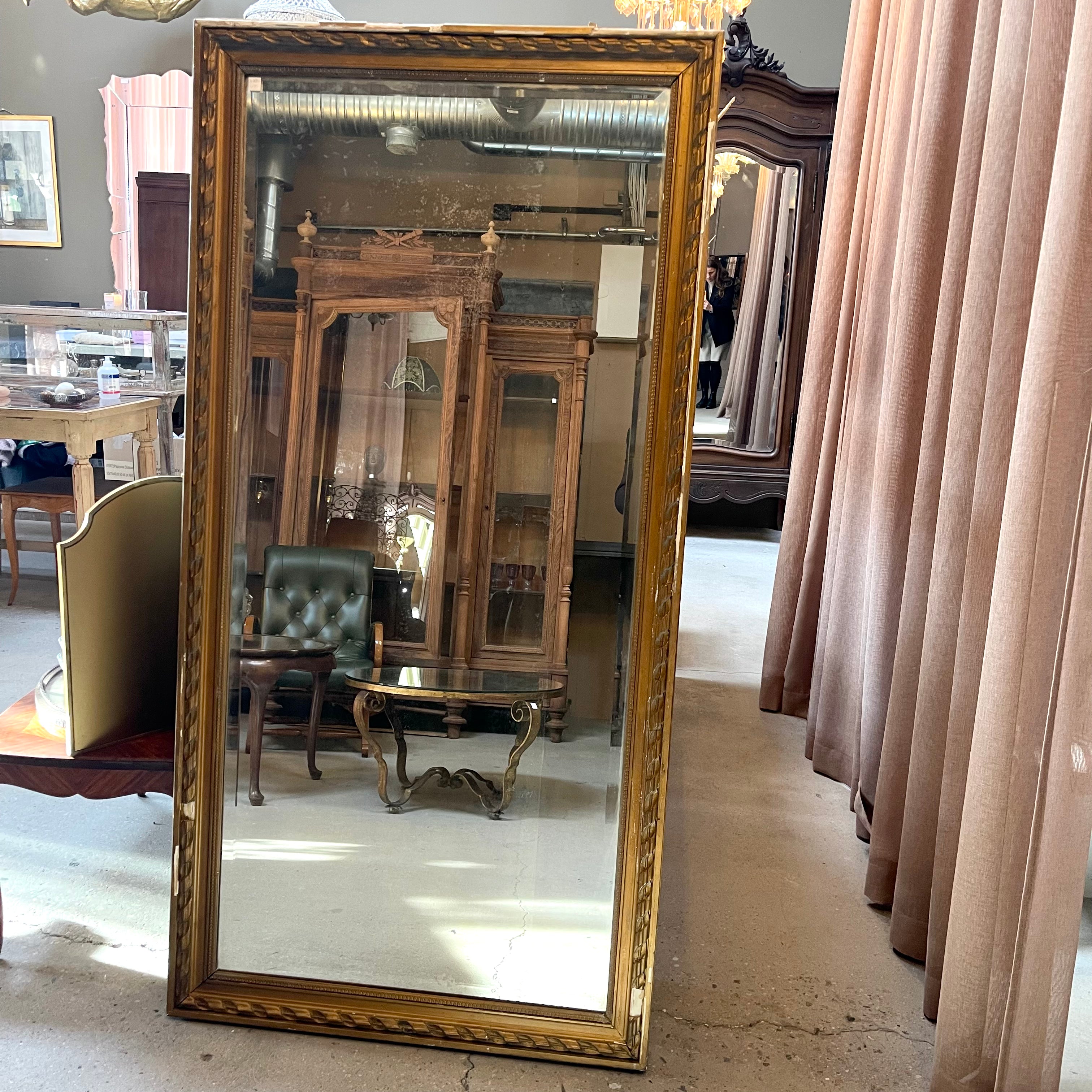 Golden Antique Mirror