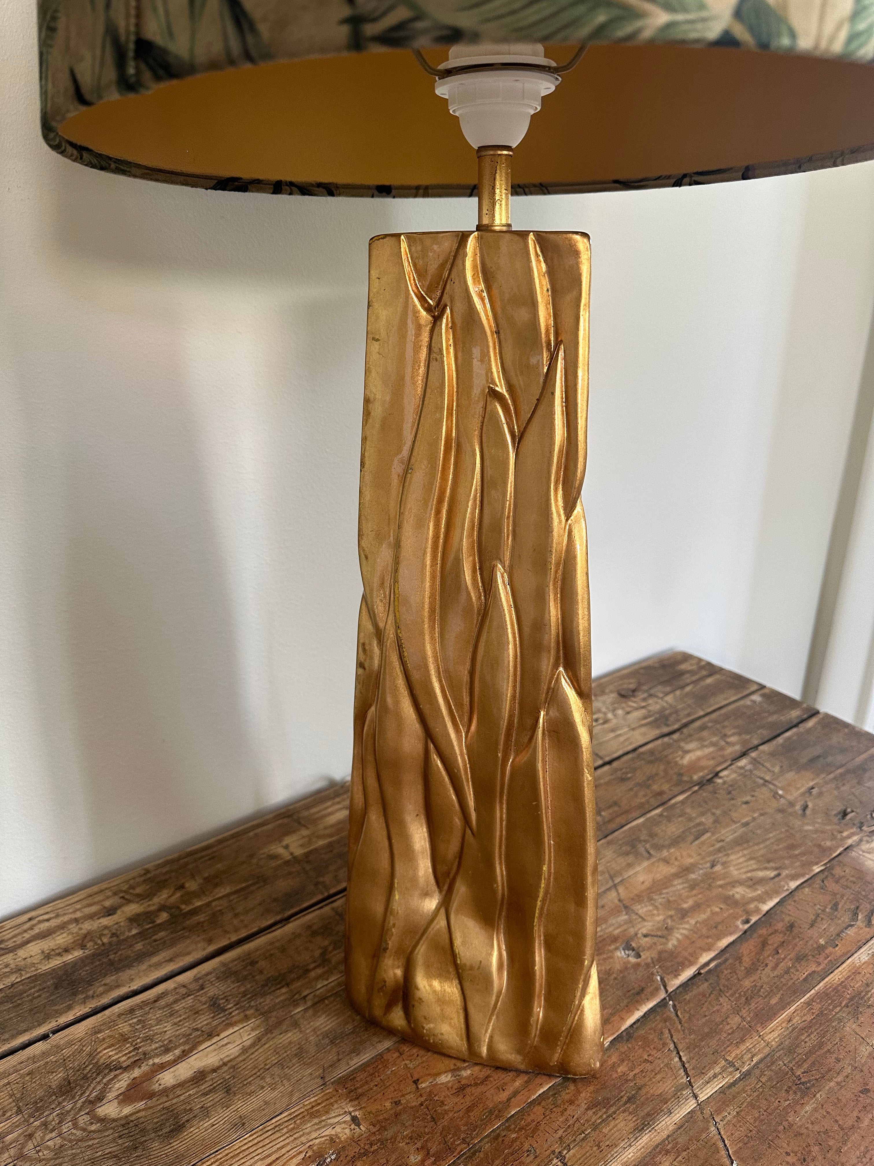 Golden table lamp