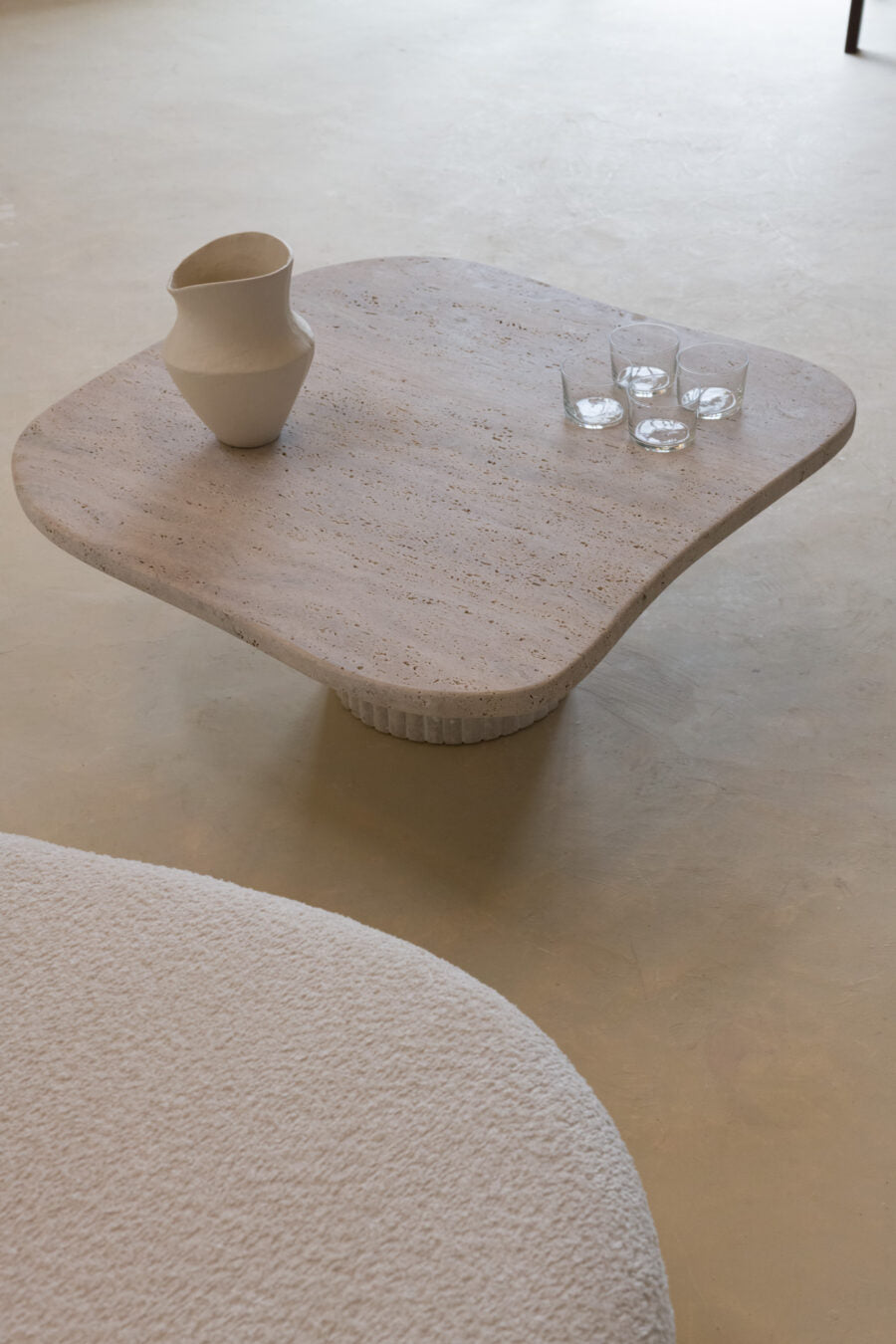 Sofa table irregular shape